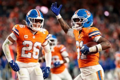 Denver Broncos and Seattle Seahawks players during their October 2026 NFL matchup