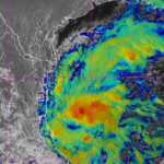 Hurricane tracker Tropical Storm Isaias Gulf satellite image