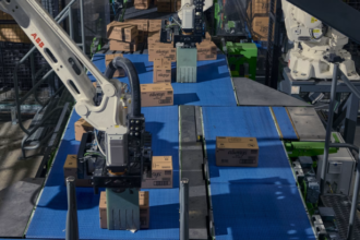 Supply chain automation using autonomous warehouse robots