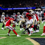 New Orleans Saints fans reacting during 45-24 Falcons loss