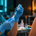 Flu shots near me at a community influenza vaccination clinic