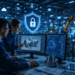 CMMC and AI in defense manufacturing with a secure industrial facility