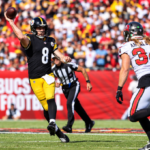 Steelers vs Buccaneers Week 6 game showing Pittsburgh's 26-19 overtime victory