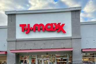 TJ Maxx closing store exterior during 2026 closure wave