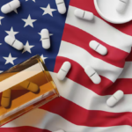 U.S. pharmaceutical supply chain network connecting manufacturers and pharmacies